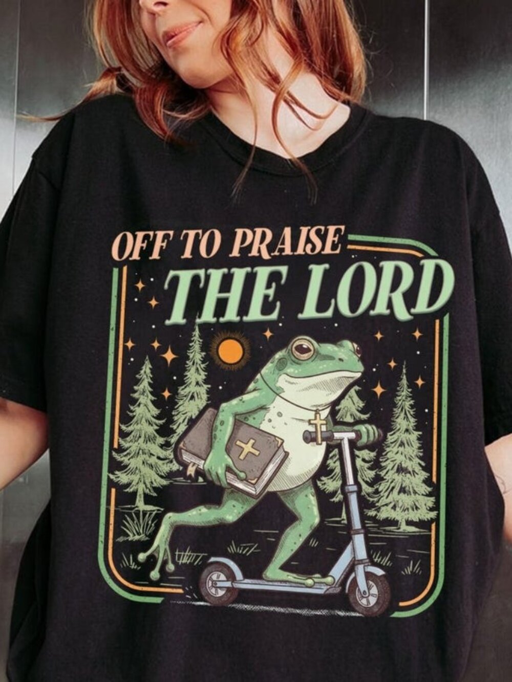 Frog Off Faith T-shirt, Funny Christian Jesus Graphic Tee